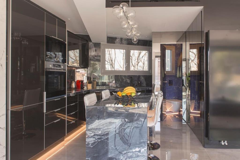 Luxury Acropolis View Apartment-Living Stone Black Pearl Atena Exterior foto