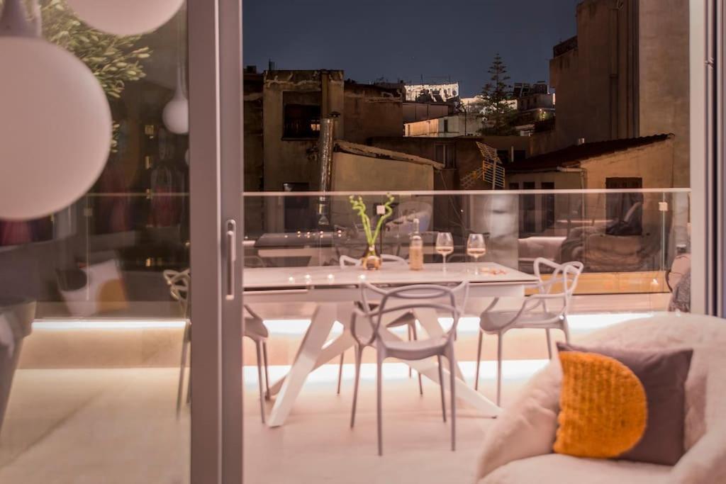 Luxury Acropolis View Apartment-Living Stone Black Pearl Atena Exterior foto