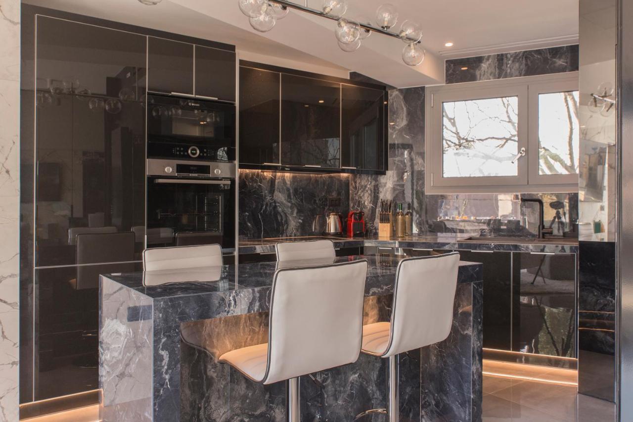 Luxury Acropolis View Apartment-Living Stone Black Pearl Atena Exterior foto